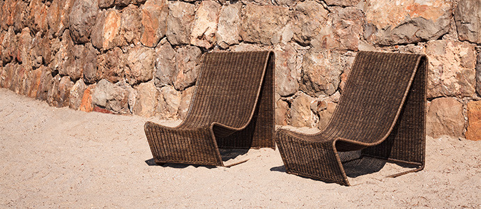 An armchair for peaceful moments outdoors